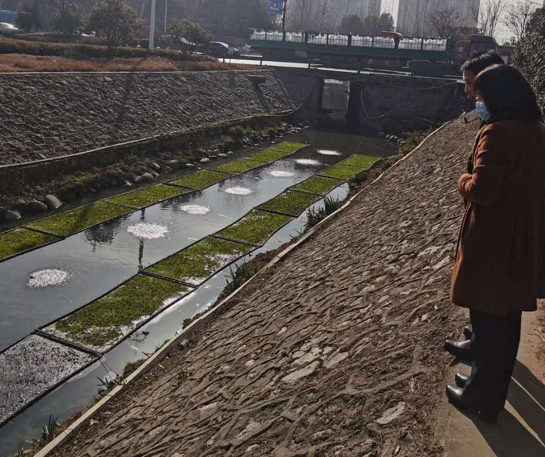 闵远良暗访下陆区黑臭水体及雨污分流改造工程施工现场